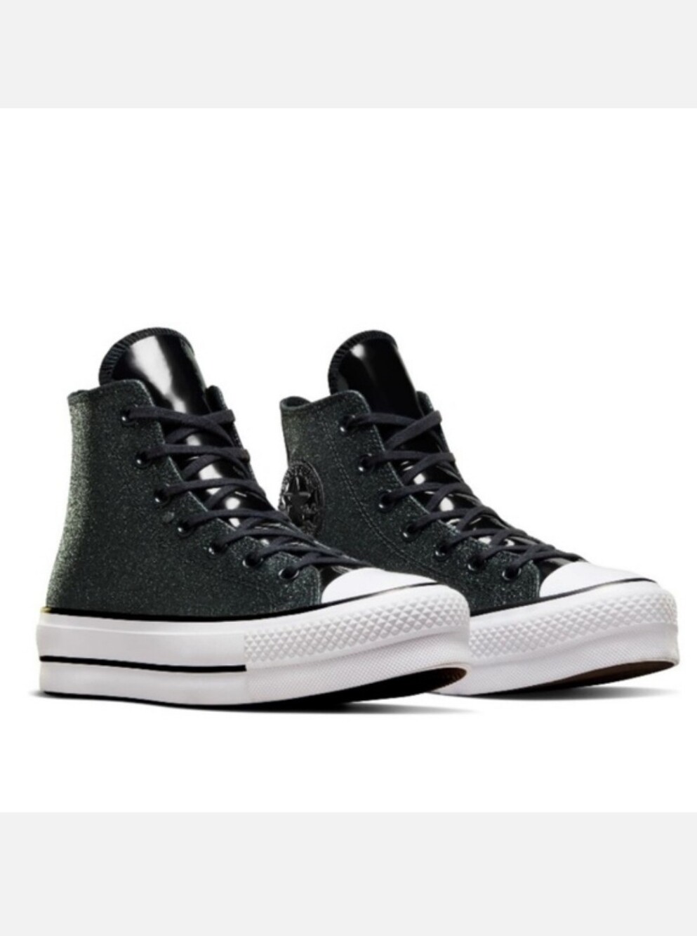 Converse Chuck Taylor All Star Lift Platform Sparkle Party Sneaker Size 7.5
